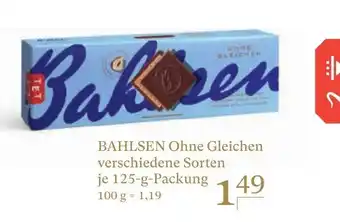 CITTI Markt Bahlsen Ohne Gleichen 125g Angebot