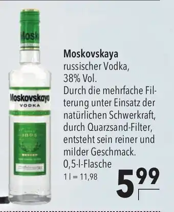 CITTI Markt Moskovskaya Vodka 500ml Angebot