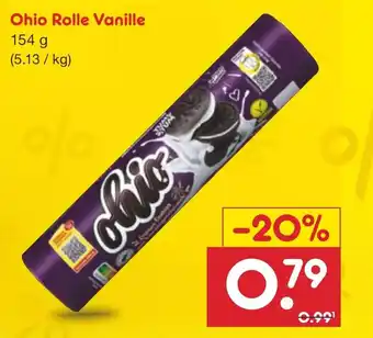Netto Marken-Discount Ohio Rolle Vanille 154 g Angebot