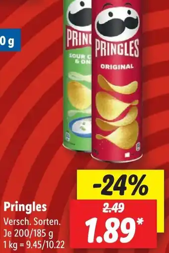 Lidl Pringles 200/185 g Angebot