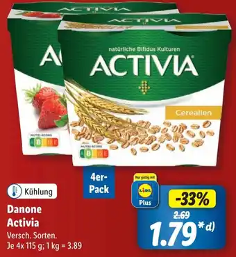 Lidl Danone Activia 4x115 g Angebot