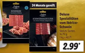 Lidl Deluxe Spezialitäten vom Ibérico-Schwein 70 g Angebot