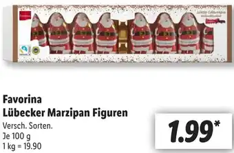 Lidl Favorina Lübecker Marzipan Figuren 100 g Angebot