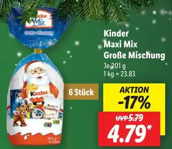 Lidl Kinder Maxi Mix Große Mischung 201 g Angebot