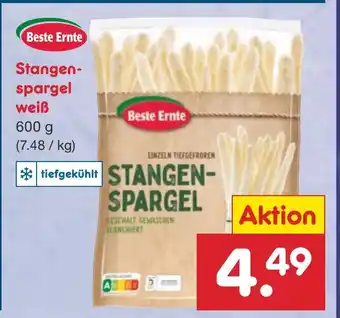 Netto Marken-Discount Beste Ernte Stangen-spargel weiß 600 g Angebot