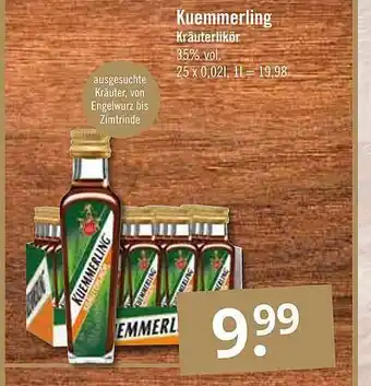 GetränkePartner Kuemmerling Kräuterlikör Angebot