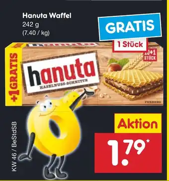 Netto Marken-Discount FERRERO Hanuta Waffel 242 g Angebot