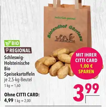 CITTI Markt Schleswig-Holsteinische Bio Speisekartoffeln 2.5kg Angebot