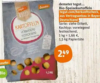 tegut Demeter tegut... Bio-Speisekartoffeln 1.5kg Angebot