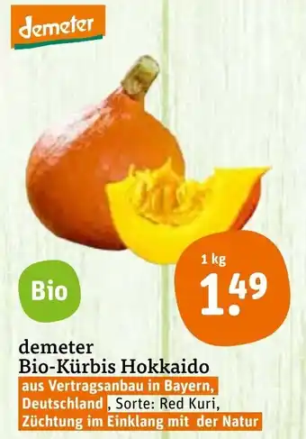 tegut demeter Bio-Kurbis Hokkaido 1kg Angebot