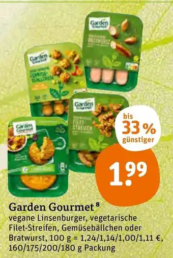 tegut Garden Gourmet 160/175/200/180g Angebot