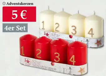 Woolworth Adventskerzen 4er Set Angebot