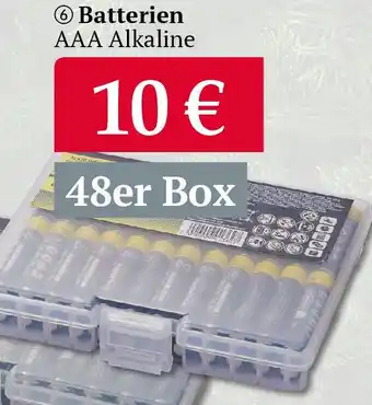 Woolworth Batterien AAA Alkaline 48er Box Angebot