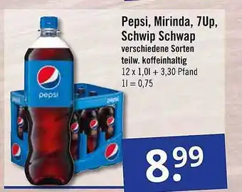 GetränkePartner Pepsi, Mirinda, 7Up, Schwip Schwap Angebot