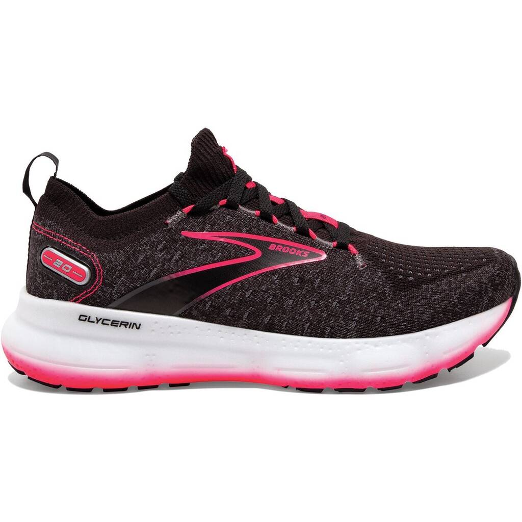 Brooks damen laufschuhe glycerin stealthfit 20 black/blackened pearl