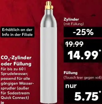 Kaufland CO₂-Zylinder oder Füllung Angebot