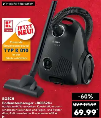 Kaufland BOSCH Bodenstaubsauger BGBS2K Angebot