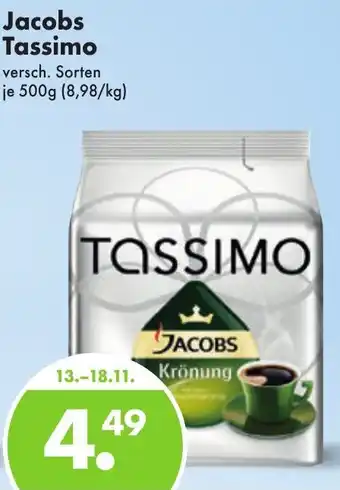 Trink und Spare Jacobs Tassimo versch. Sorten 500g Angebot