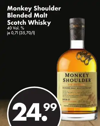 Trink und Spare Monkey Shoulder Blended Malt Scotch Whisky 700ml Angebot