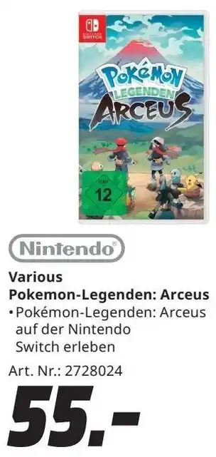 MediaMarkt Nintendo Various Pokemon-Legenden: Arceus Angebot