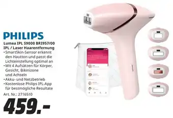 MediaMarkt PHILIPS Lumea IPL S9000 BRI957/00 IPL / Laser Haarentfernung Angebot