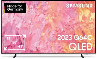 Euronics Samsung gq75q64cau 189 cm (75) qled-tv schwarz / d Angebot