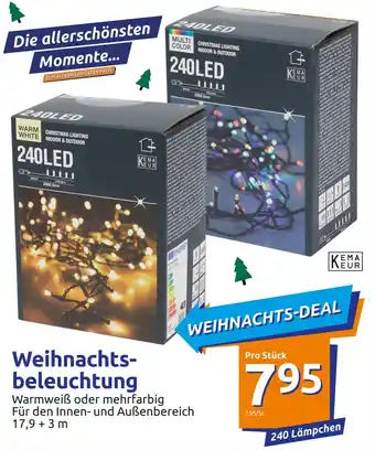 Action Kema Keur Weihnachtsbeleuchtung 240 Lämpchen Angebot