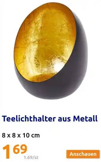 Action Teelichthalter aus Metall Angebot