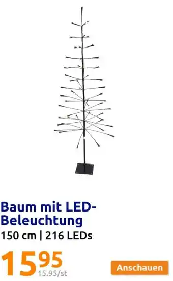 Action Baum mit LED Beleuchtung 150 cm | 216 LEDs Angebot