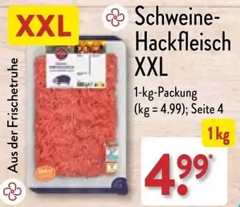 Aldi Nord Schweine-Hackfleisch XXL 1 kg Packung Angebot