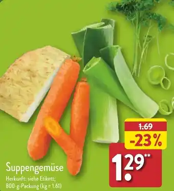 Aldi Nord Suppengemüse 800 g Packung Angebot