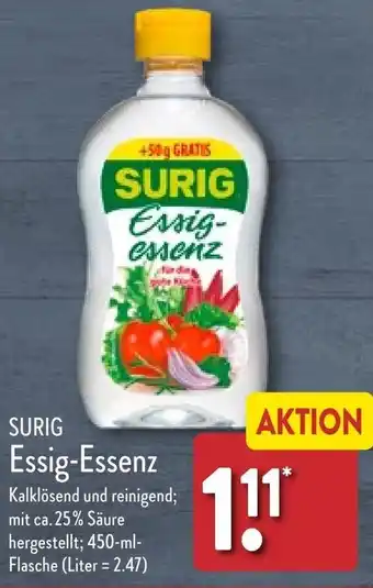 Aldi Nord SURIG Essig-Essenz 450 ml Flasche Angebot