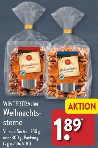 Aldi Nord WINTERTRAUM Weihnachtssterne 250 g oder 300 g Angebot