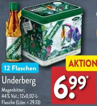 Aldi Nord Underberg Magenbitter 12 x 0,02 L Flasche Angebot