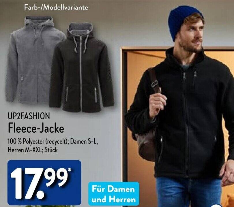UP2FASHION FleeceJacke Angebot bei Aldi Nord