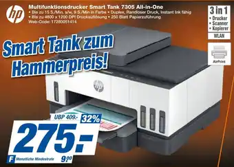 expert Techno Land hp Multifunktionsdrucker Smart Tank 7305 All-in-One Angebot