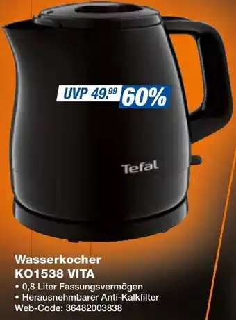 expert Techno Land Tefal Wasserkocher KO1538 VITA Angebot