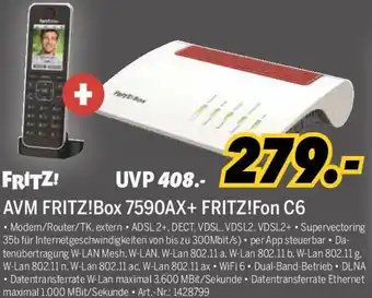 MEDIMAX AVM FRITZ!Box 7590AX+ FRITZ!Fon C6 Angebot