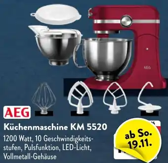 Aldi Nord AEG Küchenmaschine KM 5520 Angebot