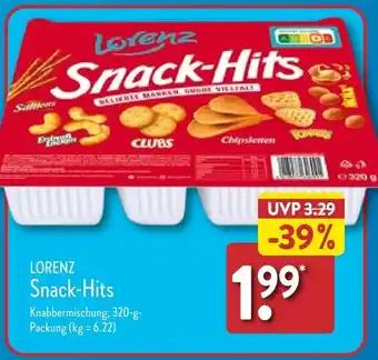 Aldi Nord LORENZ Snack-Hits 320 g Packung Angebot