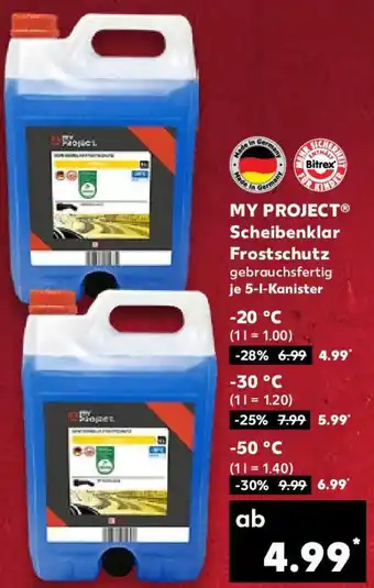 Kaufland MY PROJECT Scheibenklar Frostschutz Angebot