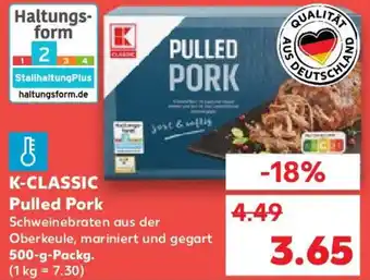 Kaufland K-CLASSIC Pulled Pork 500 g Packg. Angebot