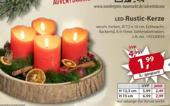 Sonderpreis Baumarkt LED-Rustic-Kerze Angebot