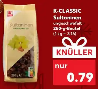 Kaufland K-CLASSIC Sultaninen 250 g Beutel Angebot