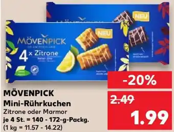 Kaufland MÖVENPICK Mini-Rührkuchen 140-172 g Packg. Angebot