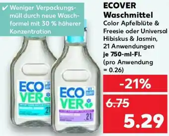 Kaufland ECOVER Waschmittel 750 ml Fl. Angebot