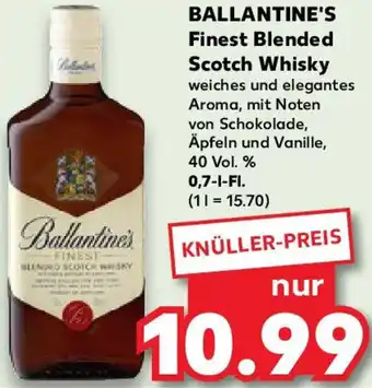 Kaufland BALLANTINE'S Finest Blended Scotch Whisky 0,7-L-FI. Angebot