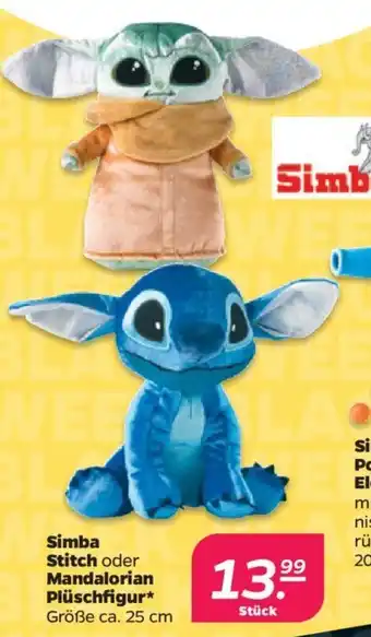 NETTO Simba Stitch oder Mandalorian Plüschfigur* Größe ca. 25 cm Angebot