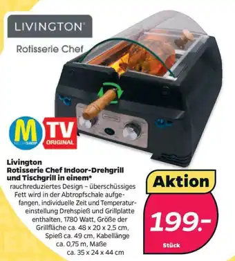 NETTO Livington Rotisserie Chef Indoor-Drehgrill und Tischgrill in einem Angebot