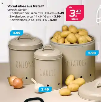 NETTO Vorratsdose aus Metall Angebot